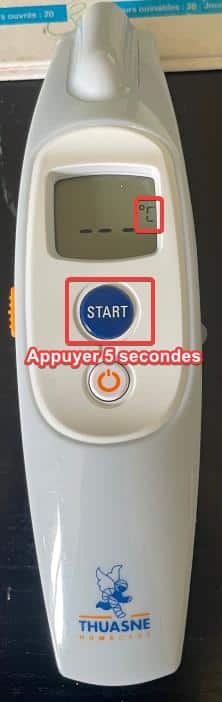 thermomètre changement degrés