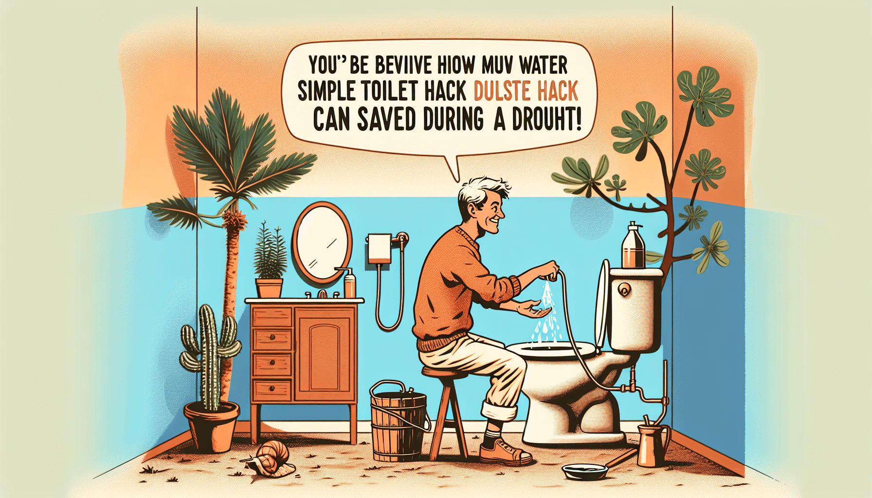découvrez une incroyable astuce pour économiser de l'eau dans vos toilettes pendant une période de sécheresse ! vous ne croirez pas à quel point cette astuce est efficace !