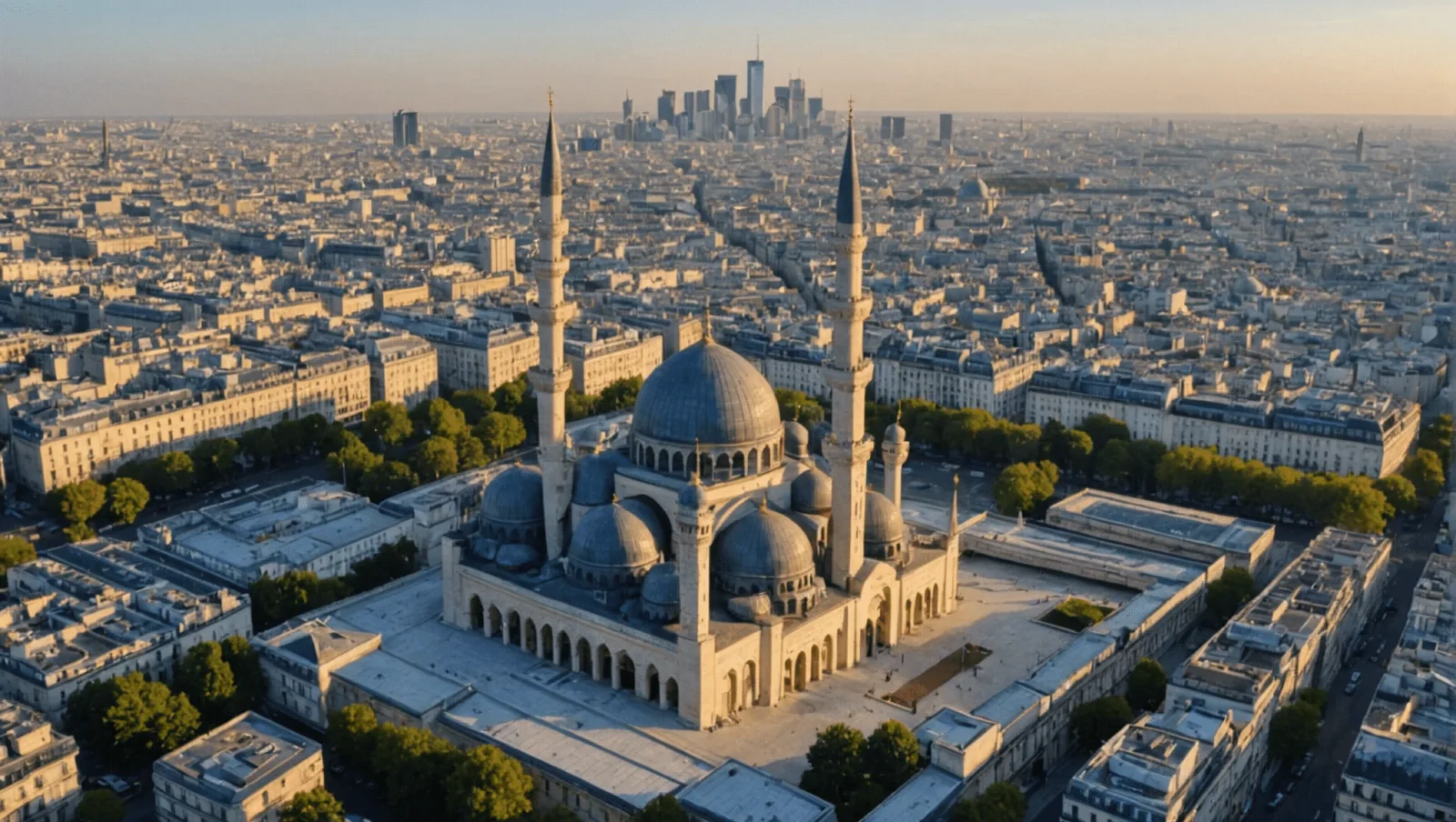 Fidèles rassemblés dans une salle de prière à la fin du Ramadan
