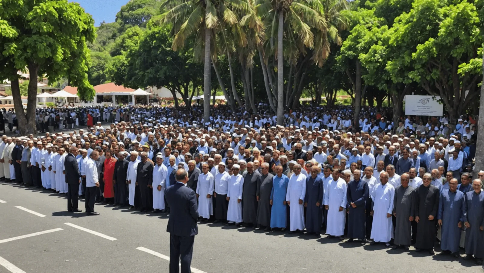 Plats et gâteaux préparés pour recevoir les visiteurs le jour de l'Aïd