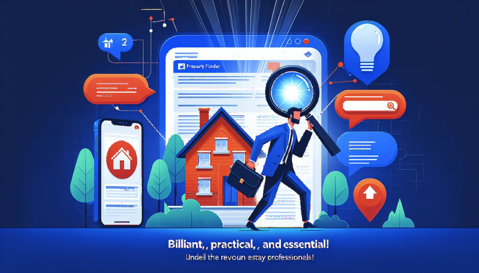 Un agent immobilier consulte les statistiques de ses annonces sur un ordinateur portable