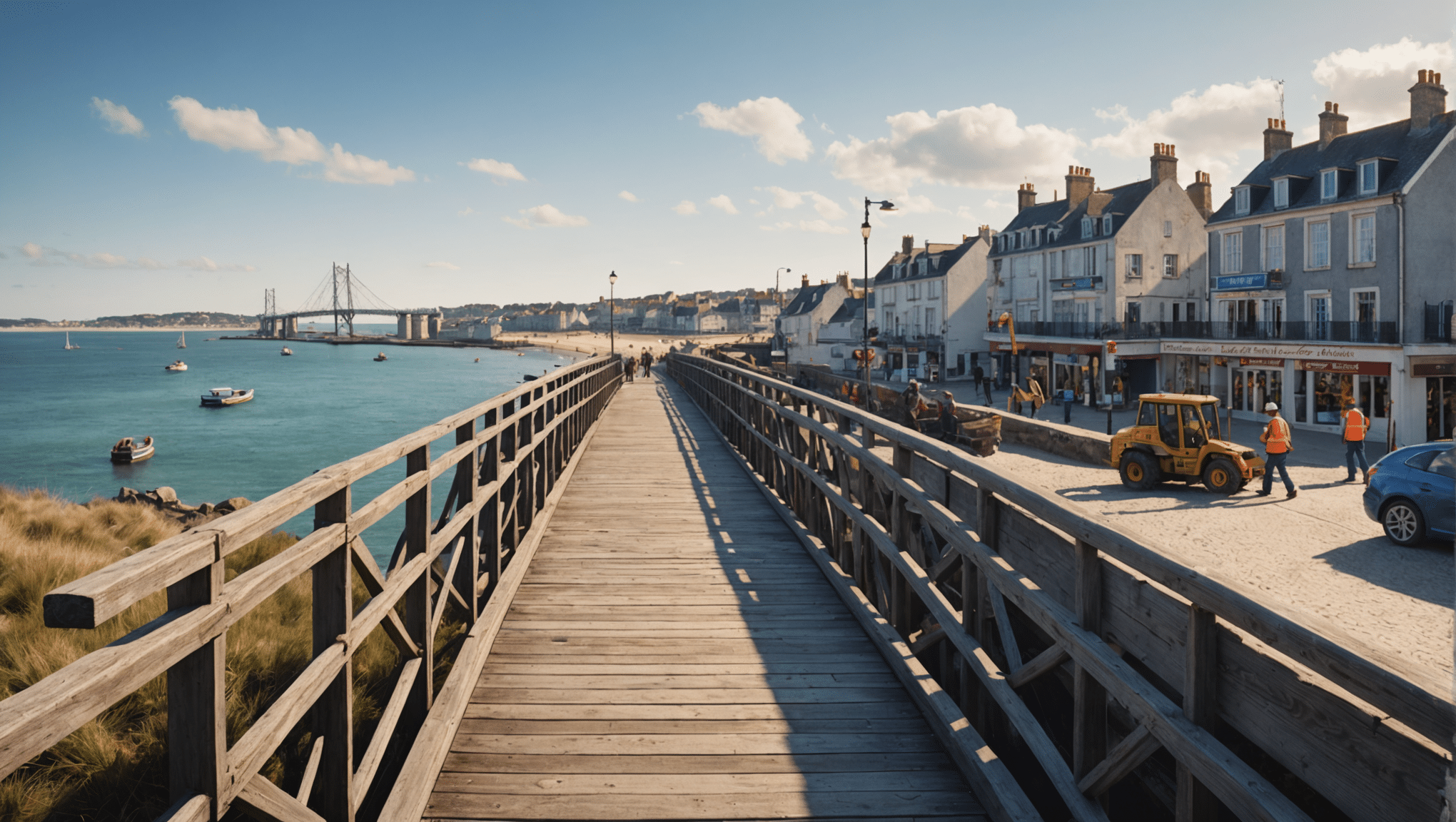 découvrez à pornichet, le vieux môle renaît avec l'arrivée de sa passerelle emblématique, un incontournable pour les amoureux de la mer et des balades pittoresques. revivez l'histoire et appréciez le charme unique de cette nouvelle attraction.