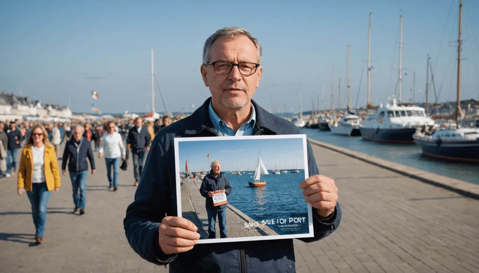 Bateaux de plaisance à quai dans le port de Pornichet, sous un ciel gris