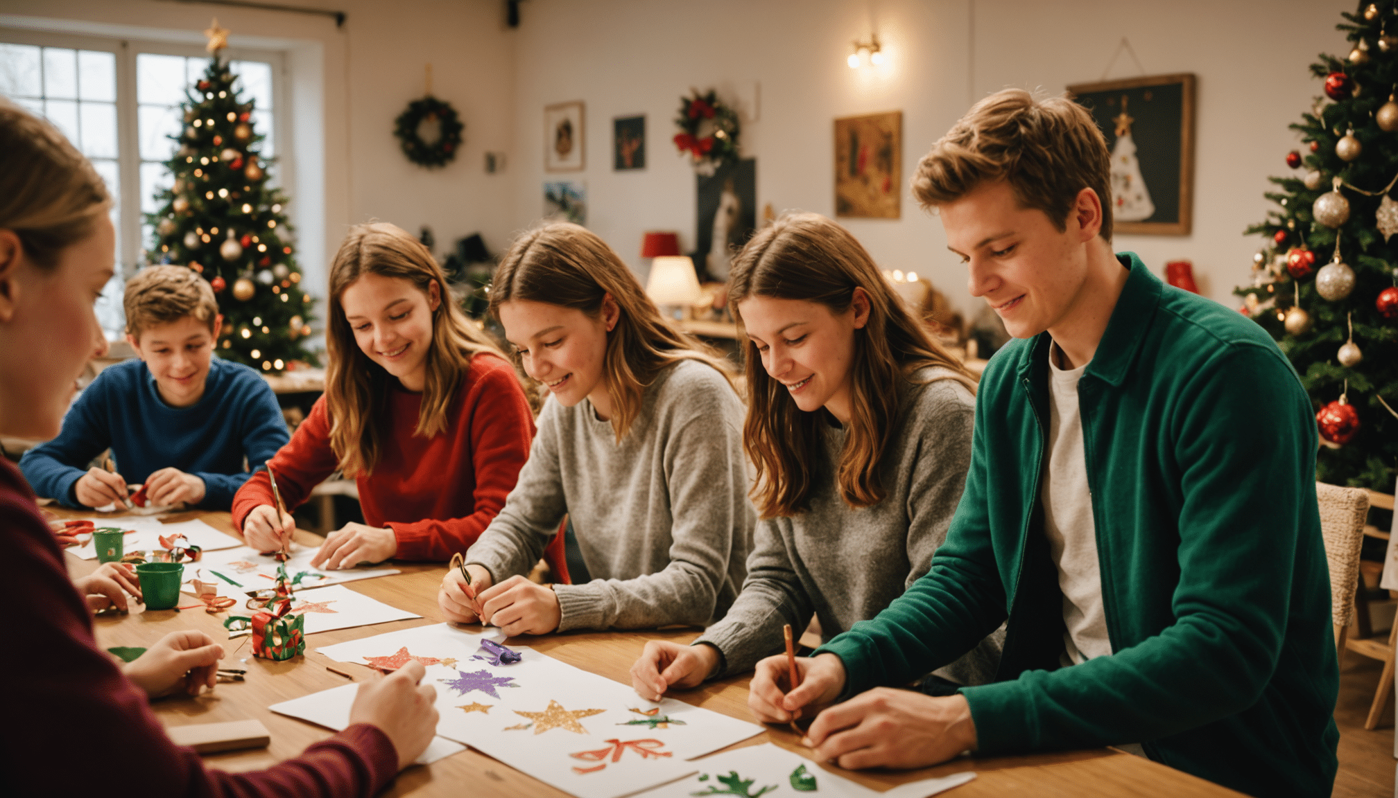 participez à l'atelier festif de noël au point jeunes à pornichet ! plongez dans l'esprit des fêtes avec des activités créatives, des rencontres chaleureuses et une ambiance conviviale. un événement idéal pour tous les âges, pour partager des moments joyeux en cette saison de noël.