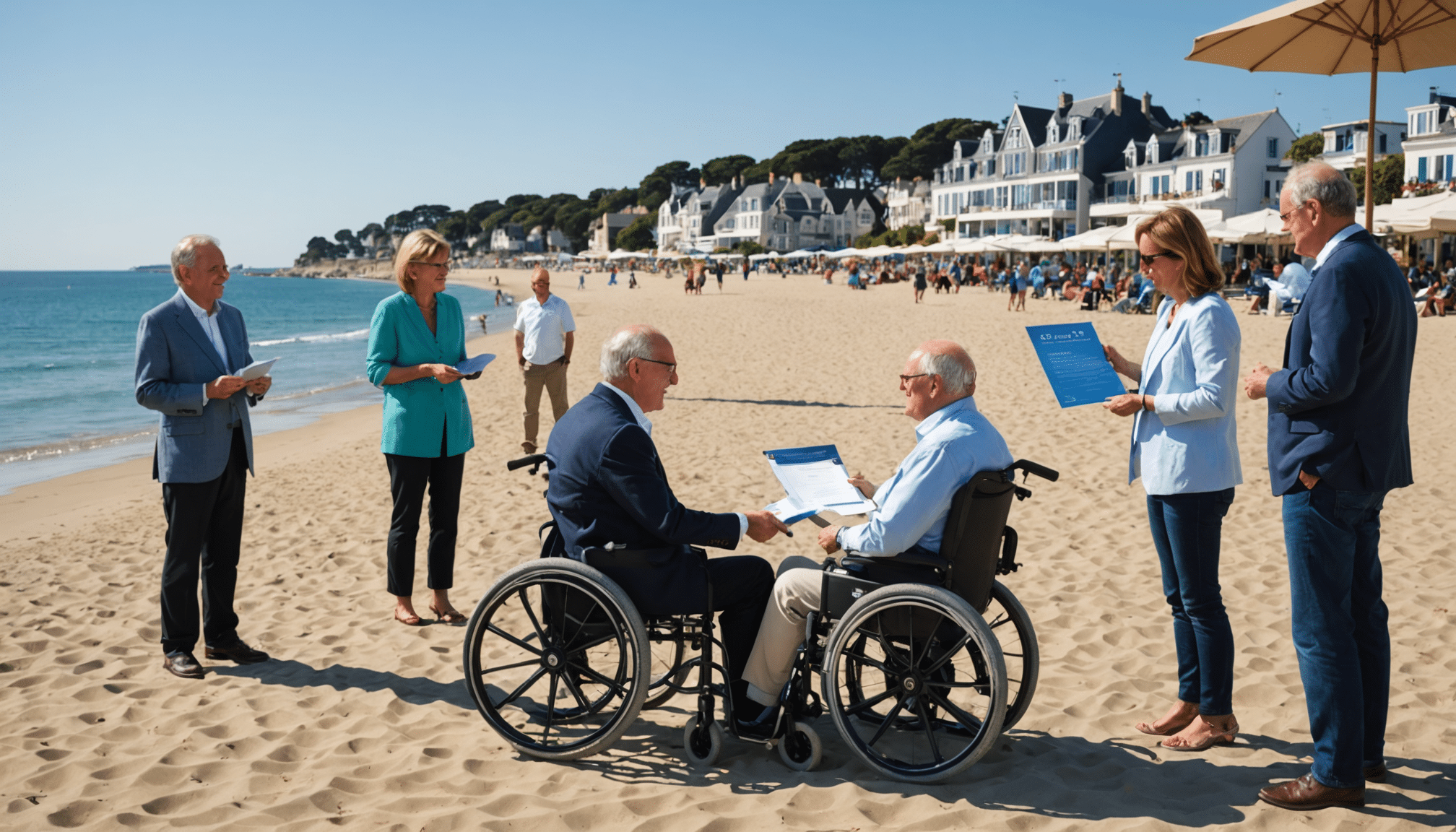 découvrez comment le rotary de pornichet apporte son soutien financier pour l'acquisition d'un tiralo, un dispositif adapté pour faciliter l'accès à la baignade pour les personnes à mobilité réduite. un geste inclusif qui permet de rendre la plage accessible à tous.