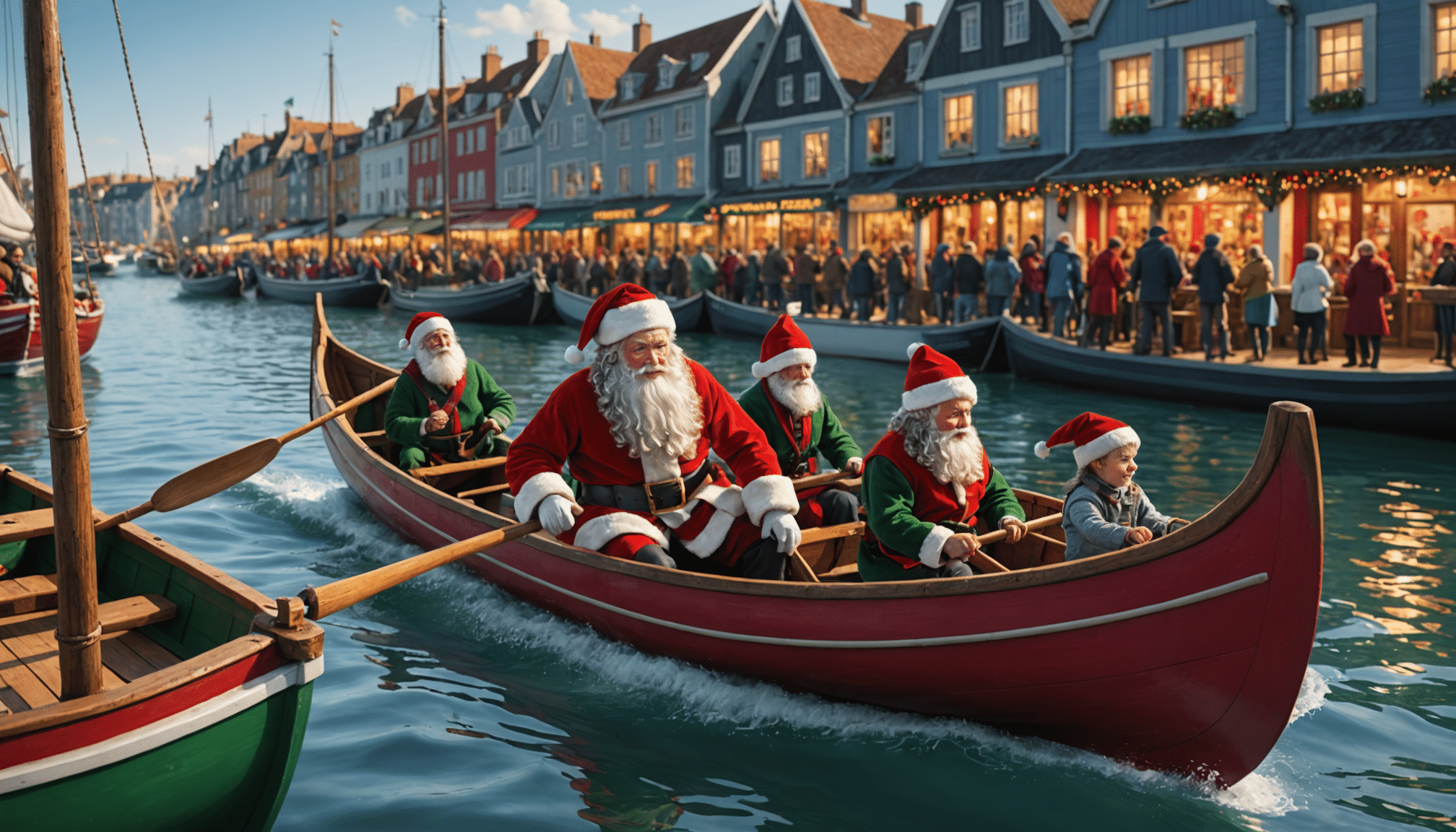 découvrez l'événement insolite à pornichet où le père noël arrive au port d'échouage à bord d'une pirogue. une célébration festive qui promet magie et surprises pour petits et grands, à ne pas manquer cette saison des fêtes !