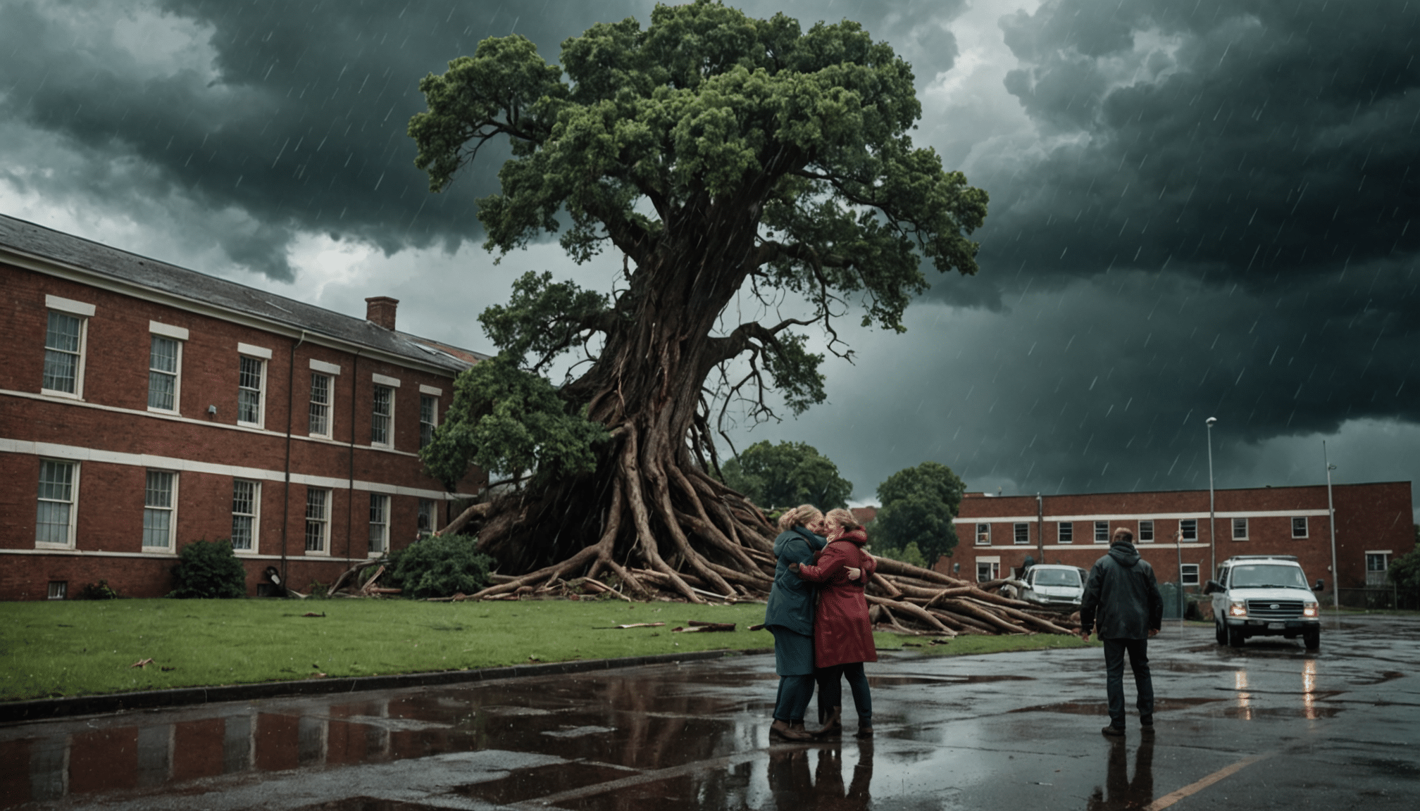 découvrez les événements dramatiques causés par la tempête herminia, où un arbre s'est effondré soudainement devant une école, entraînant le secours d'une mère qui a été hospitalisée. renseignez-vous sur les impacts de cette tempête et les mesures de sécurité mises en place.