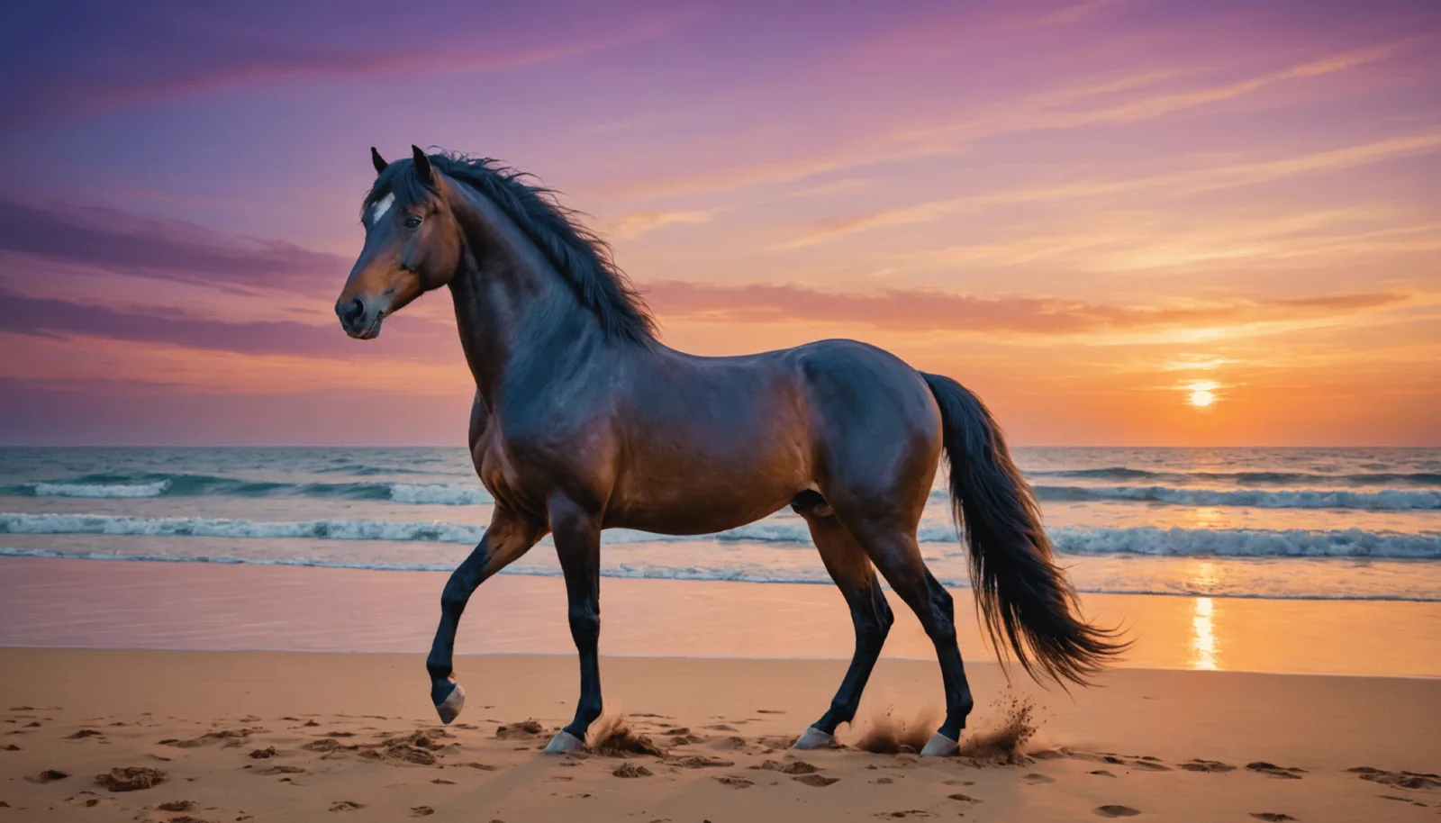 Étalon pur-sang photographié dans la cour d'un haras breton