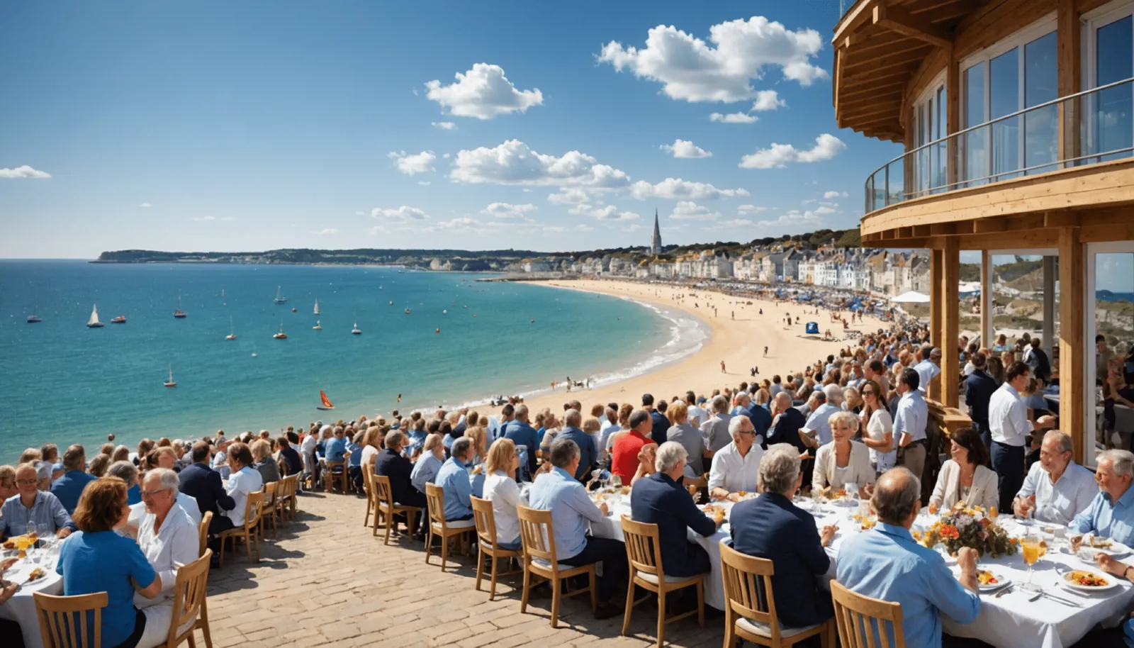 Front de mer de Pornichet réaménagé, promenade et places de stationnement