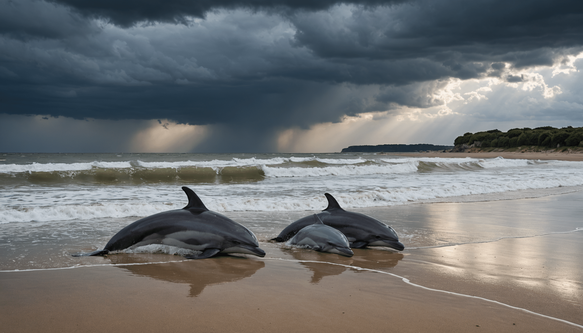découvrez l'histoire touchante de sept dauphins retrouvés échoués sur les plages de loire-atlantique, de pornichet à mesquer, suite aux récentes tempêtes. une enquête est en cours pour comprendre les circonstances de cet événement tragique.