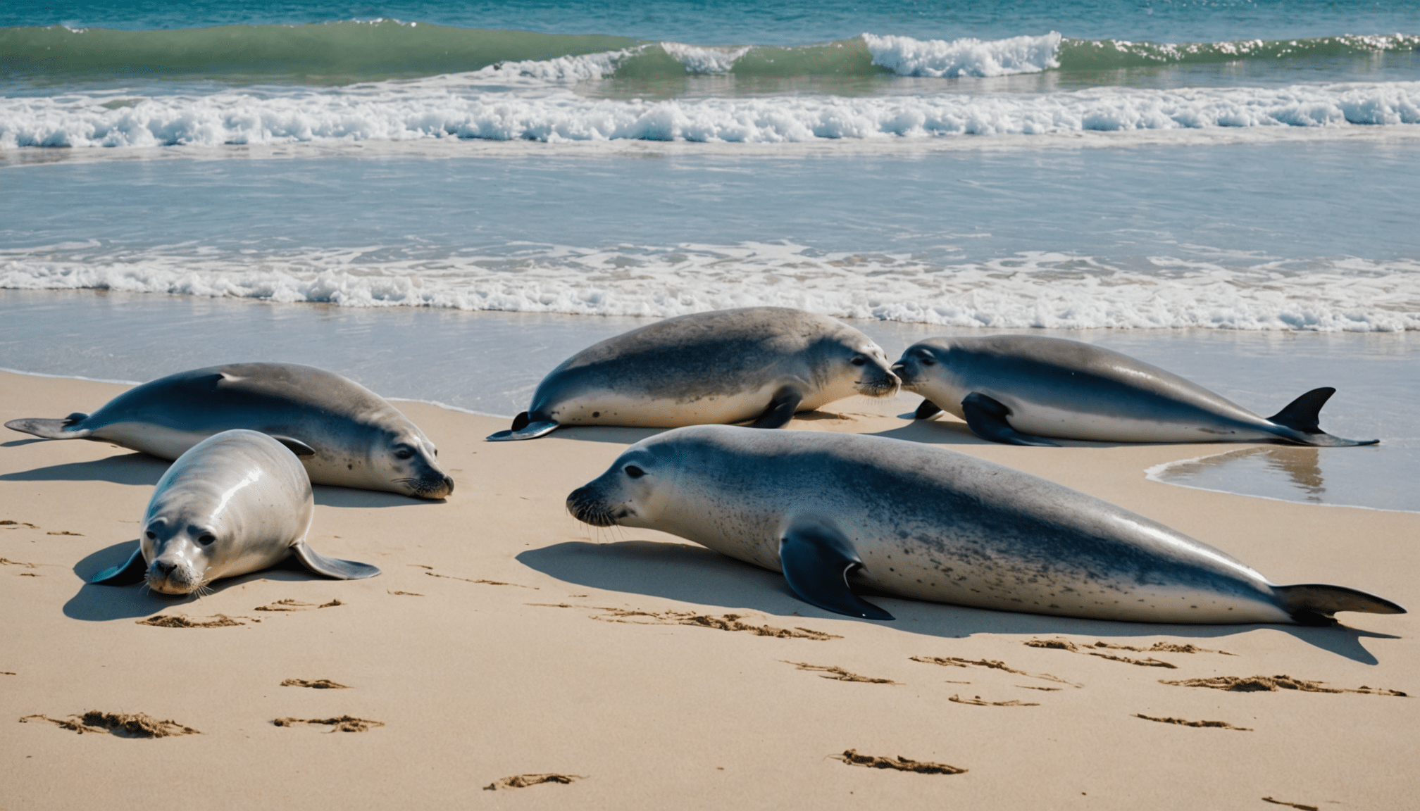 découvrez l'incroyable spectacle d'un phoque gris se joignant à huit dauphins sur les plages de la presqu'île de guérande. un moment rare et fascinant à ne pas manquer pour les amoureux de la nature et les passionnés d'animaux marins.