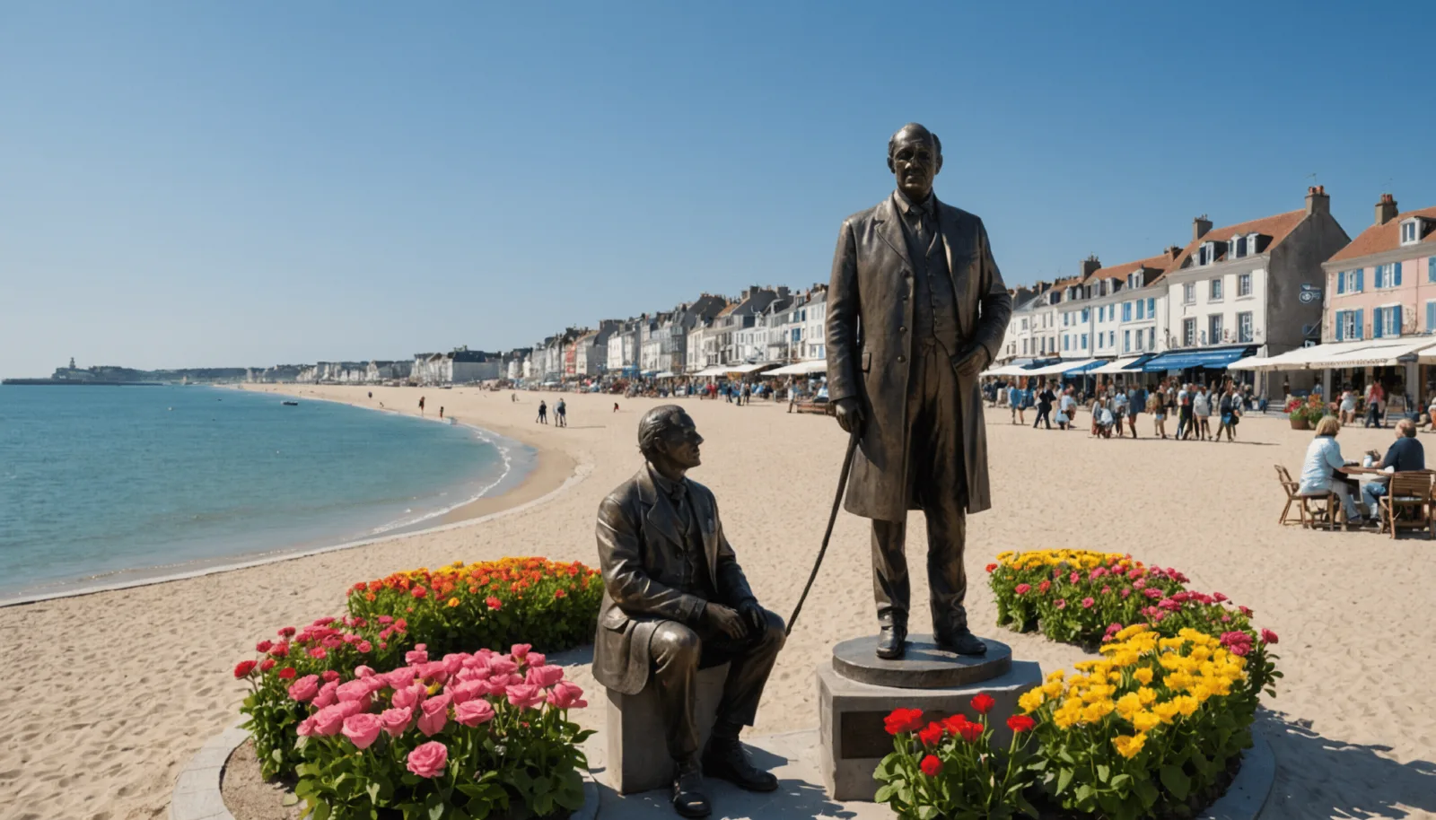 Le front de mer de Pornichet, ville dirigée par Jean-Claude Empereur de 1984 à 1995
