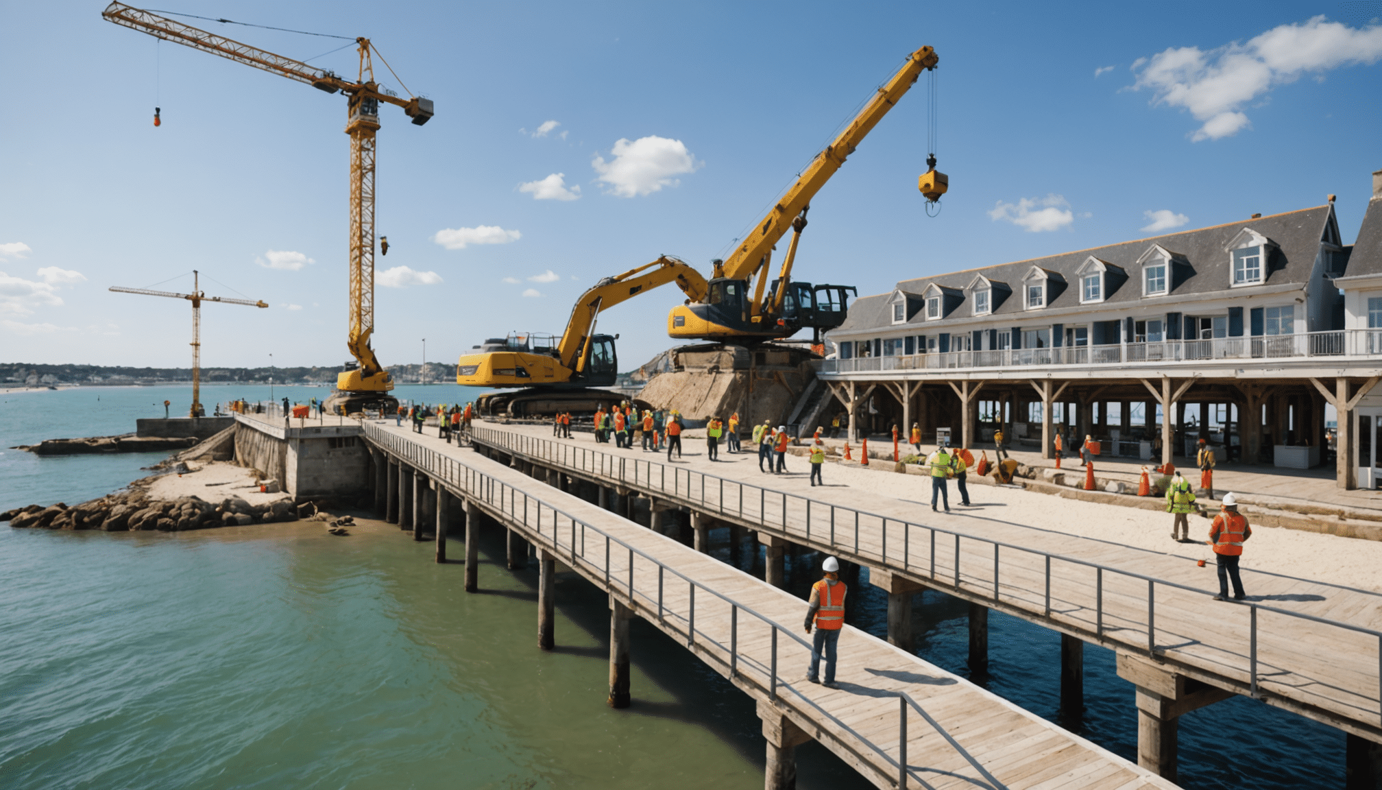découvrez la transformation spectaculaire du vieux môle de pornichet avec l'inauguration de sa nouvelle passerelle. un projet emblématique qui allie modernité et patrimoine, offrant aux visiteurs un accès privilégié à la beauté du littoral atlantique.